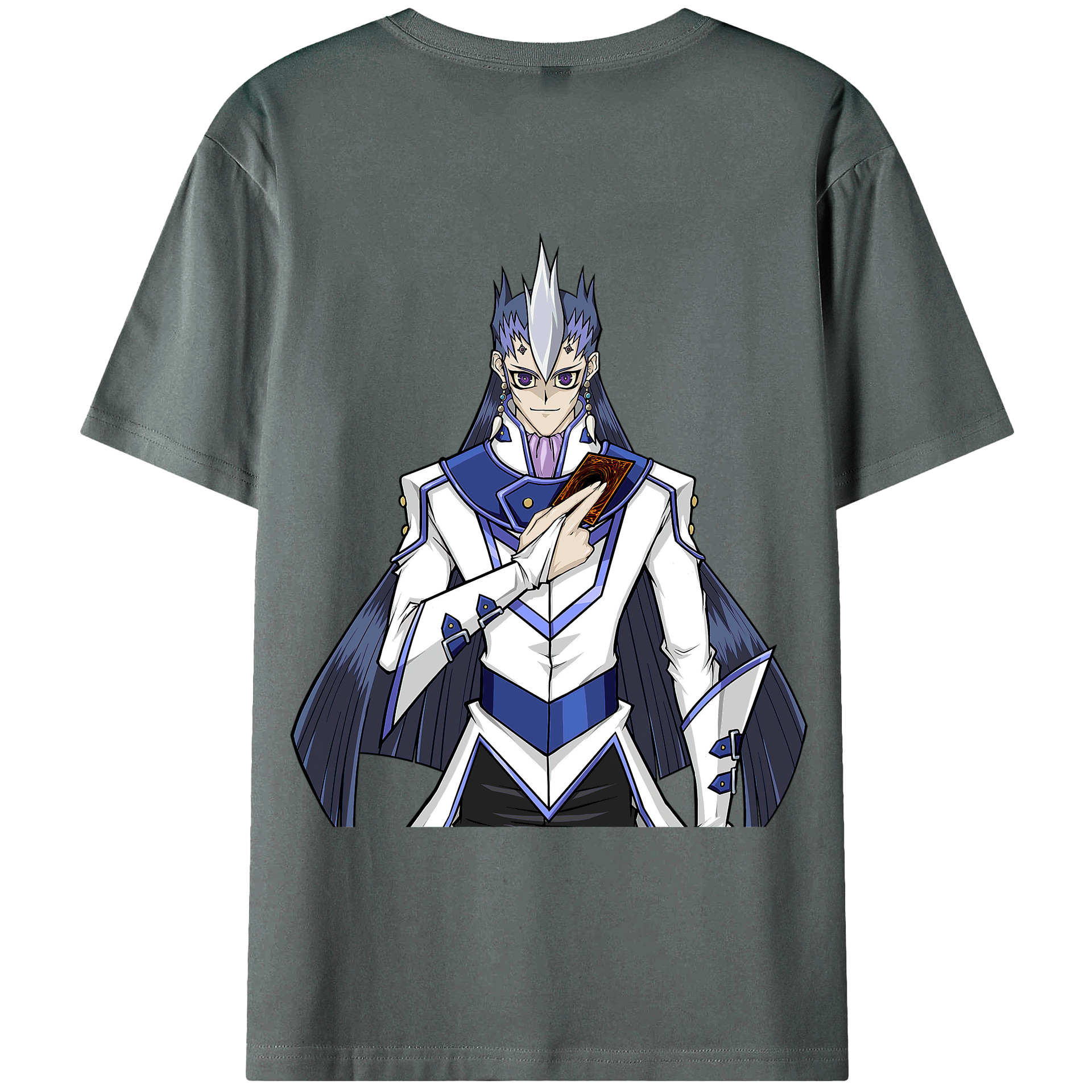 （画像用） 遊☆戯☆王 Yu-Gi-Oh! 綿100％ メンズ半袖Tシャツ（バックプリント） 通気性